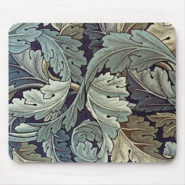 William Morris Acanthus Wallpaper Leaves Mouse Mat (Front)