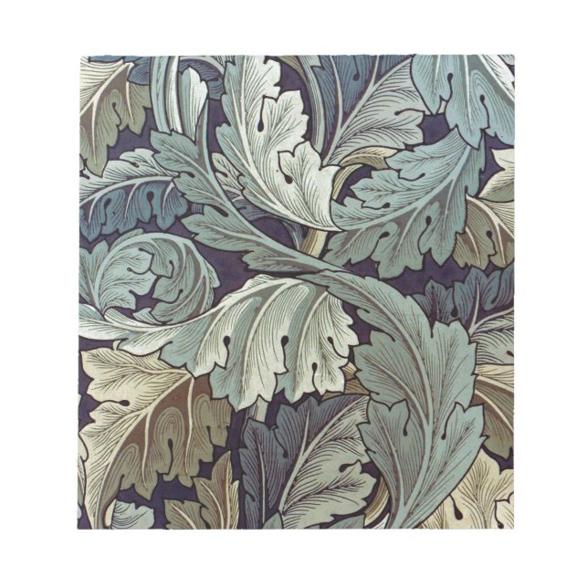 William Morris Acanthus Wallpaper Leaves Notepad (Front)