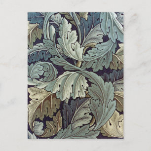 William Morris Acanthus Wallpaper Leaves Postcard