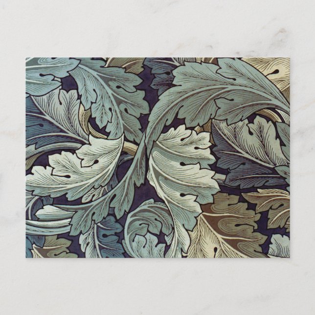 William Morris Acanthus Wallpaper Leaves Postcard (Front)