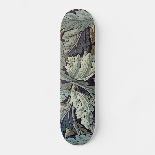 William Morris Acanthus Wallpaper Leaves Skateboard (Front)