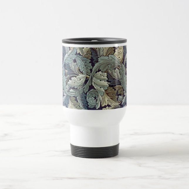 William Morris Acanthus Wallpaper Leaves Travel Mug (Center)