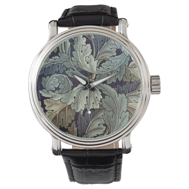 William Morris Acanthus Wallpaper Leaves Watch (Front)