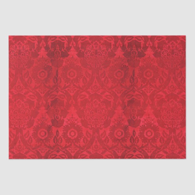  William Morris acorn embossed silk velvet pattern Tissue Paper (Front)