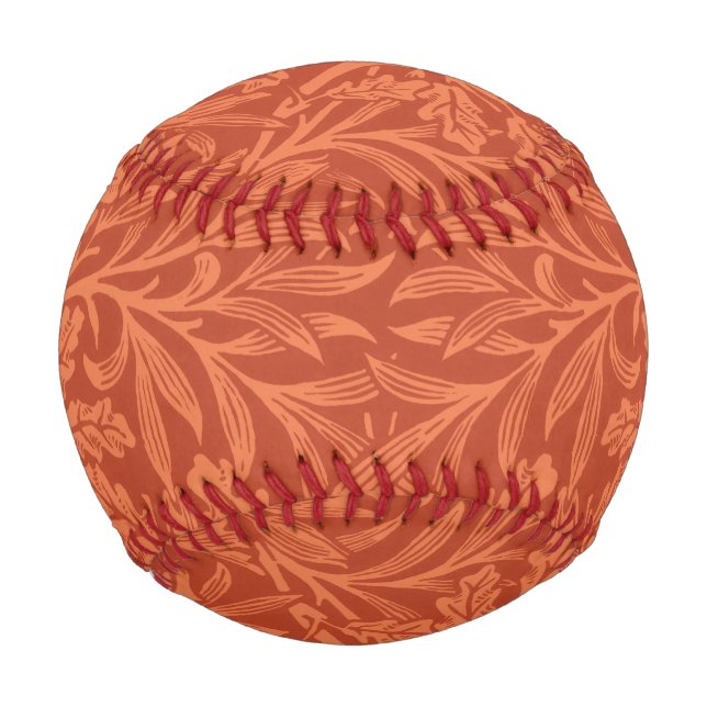 William Morris Acorn Wallpaper Nature Design Baseball (Front)