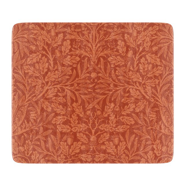 William Morris Acorn Wallpaper Nature Design Cutting Board (Front)