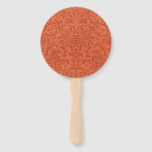 William Morris Acorn Wallpaper Nature Design Hand Fan