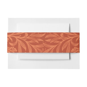 William Morris Acorn Wallpaper Nature Design Invitation Belly Band