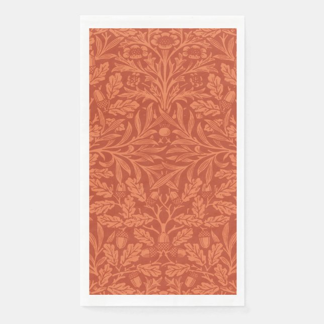 William Morris Acorn Wallpaper Nature Design Napkin (Front)