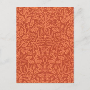 William Morris Acorn Wallpaper Nature Design Postcard
