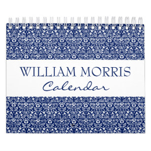William Morris aesthetic art floral wall calendar 