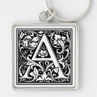 William Morris Alphabet “A” Key Ring