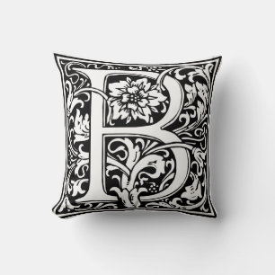 William Morris Alphabet “B” Cushion