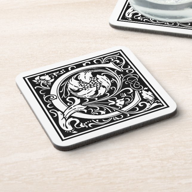 William Morris Alphabet “C” Coaster (Left Side)