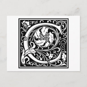 William Morris Alphabet “C” Postcard