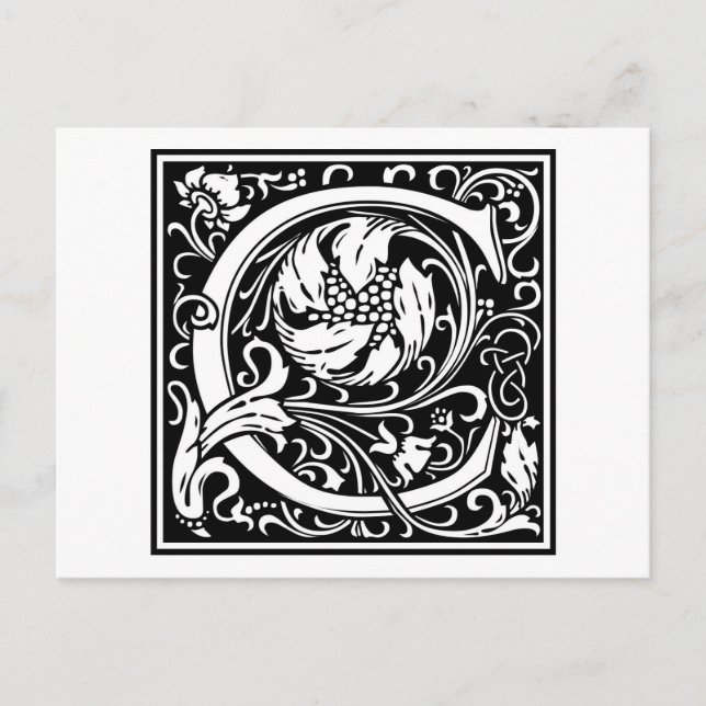 William Morris Alphabet “C” Postcard (Front)