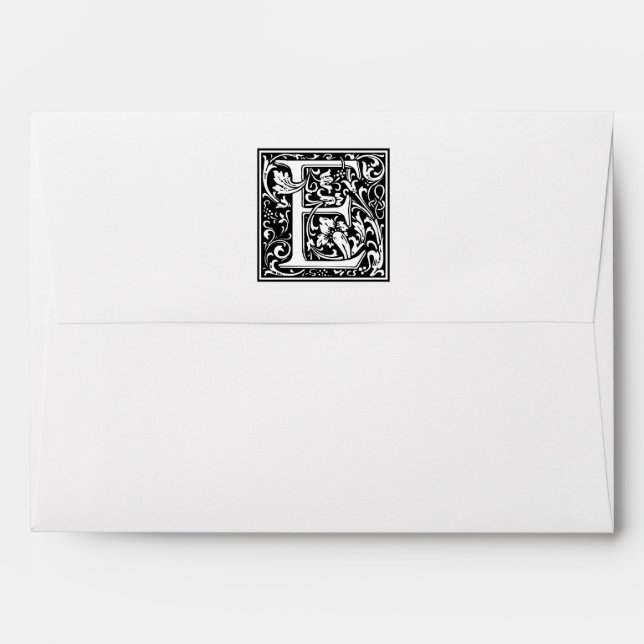 William Morris Alphabet “E” Envelopes (Back (Top Flap))