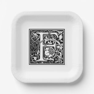 William Morris Alphabet “F” Paper Plates