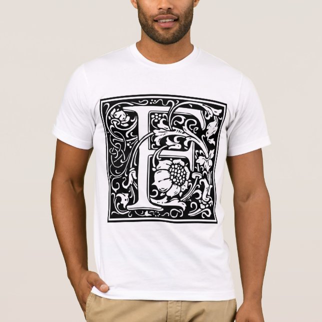 William Morris Alphabet “F” T-Shirt (Front)