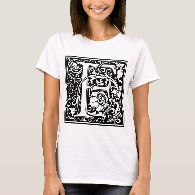 William Morris Alphabet “F” T-Shirt (Front)