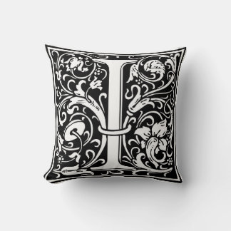William Morris Alphabet “I” Cushion