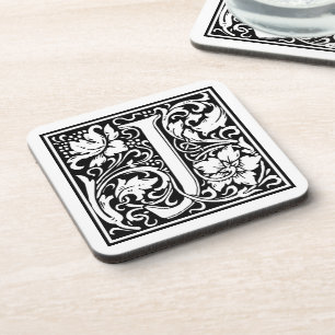 William Morris Alphabet “J” Coaster