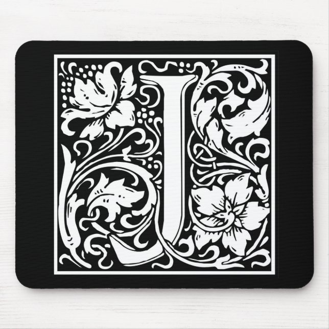 William Morris Alphabet “J” Mouse Mat (Front)
