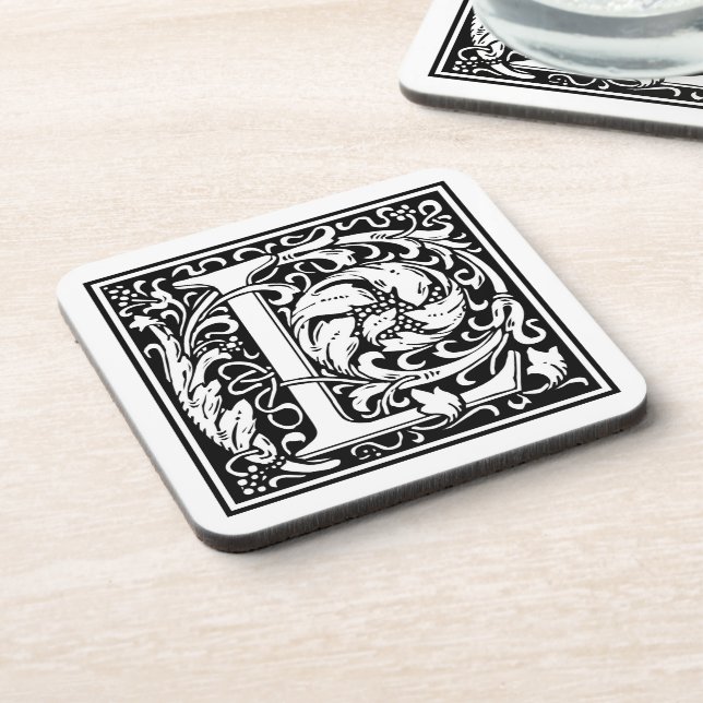 William Morris Alphabet “L” Coaster (Left Side)