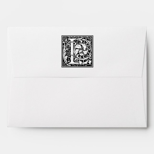 William Morris Alphabet “L” Envelopes (Back (Top Flap))