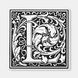 William Morris Alphabet “L” Magnet