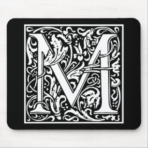 William Morris Alphabet “M” Mouse Mat