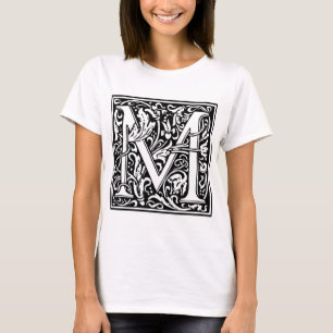 William Morris Alphabet “M” T-Shirt