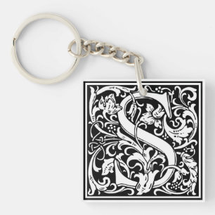 William Morris Alphabet “S” Key Ring