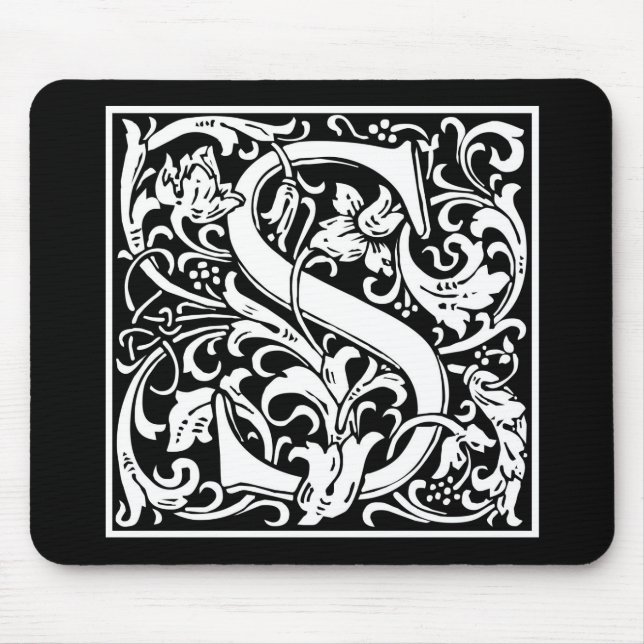 William Morris Alphabet “S” Mouse Mat (Front)