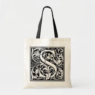 William Morris Alphabet “S” Tote Bag