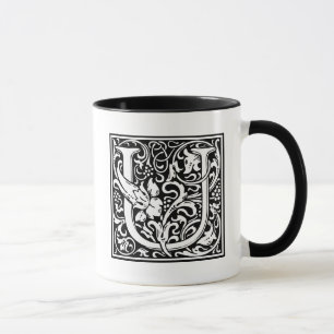 William Morris Alphabet “U” Mug