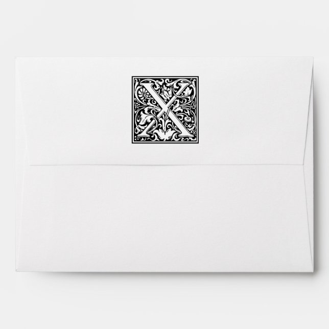 William Morris Alphabet “X” Envelopes (Back (Top Flap))