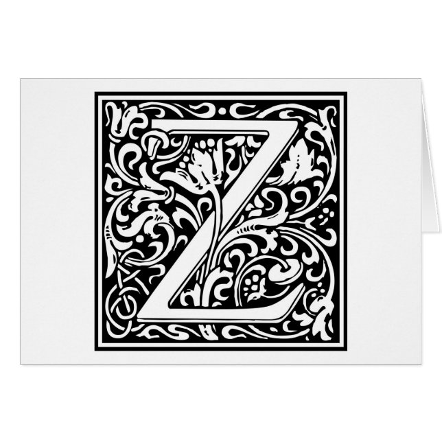 William Morris Alphabet “Z” (Front Horizontal)
