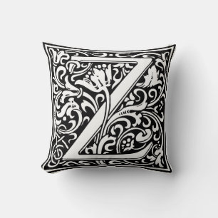 William Morris Alphabet “Z” Cushion