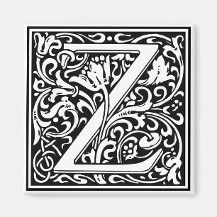William Morris Alphabet “Z” Magnet