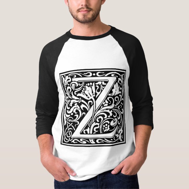 William Morris Alphabet “Z” T-Shirt (Front)