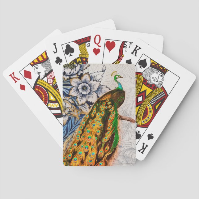 William Morris AND PEACOCK Bicycle Playing Cards (Back)