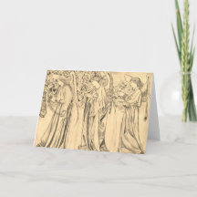 William Morris ANGELS Folded Greeting Card