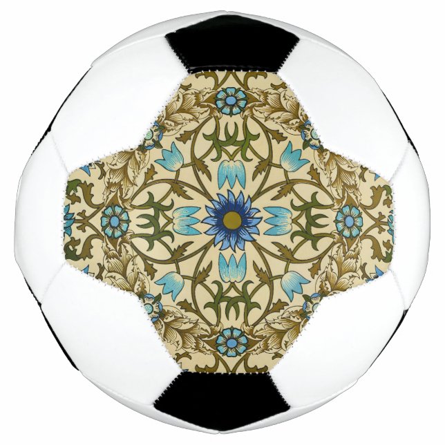 William Morris Antique 1873 Vine & Floral Pattern Football (Front)