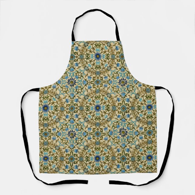William Morris- Antique 1873 Vine & Flower Pattern Apron (Front)
