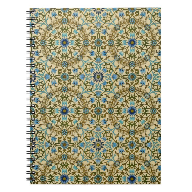 William Morris- Antique 1873 Vine & Flower Pattern Notebook (Front)