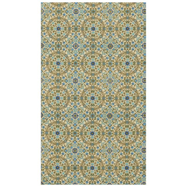 William Morris- Antique 1873 Vine & Flower Pattern Tablecloth (Front)