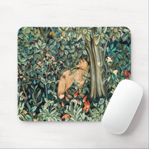 William Morris Antique Fox Forest Tapestry Art Mouse Mat