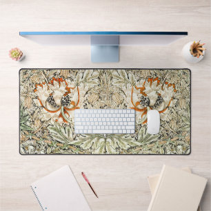 William Morris Antique Honeysuckle Floral Classic Desk Mat
