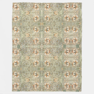 William Morris Antique Honeysuckle Floral Classic Fleece Blanket